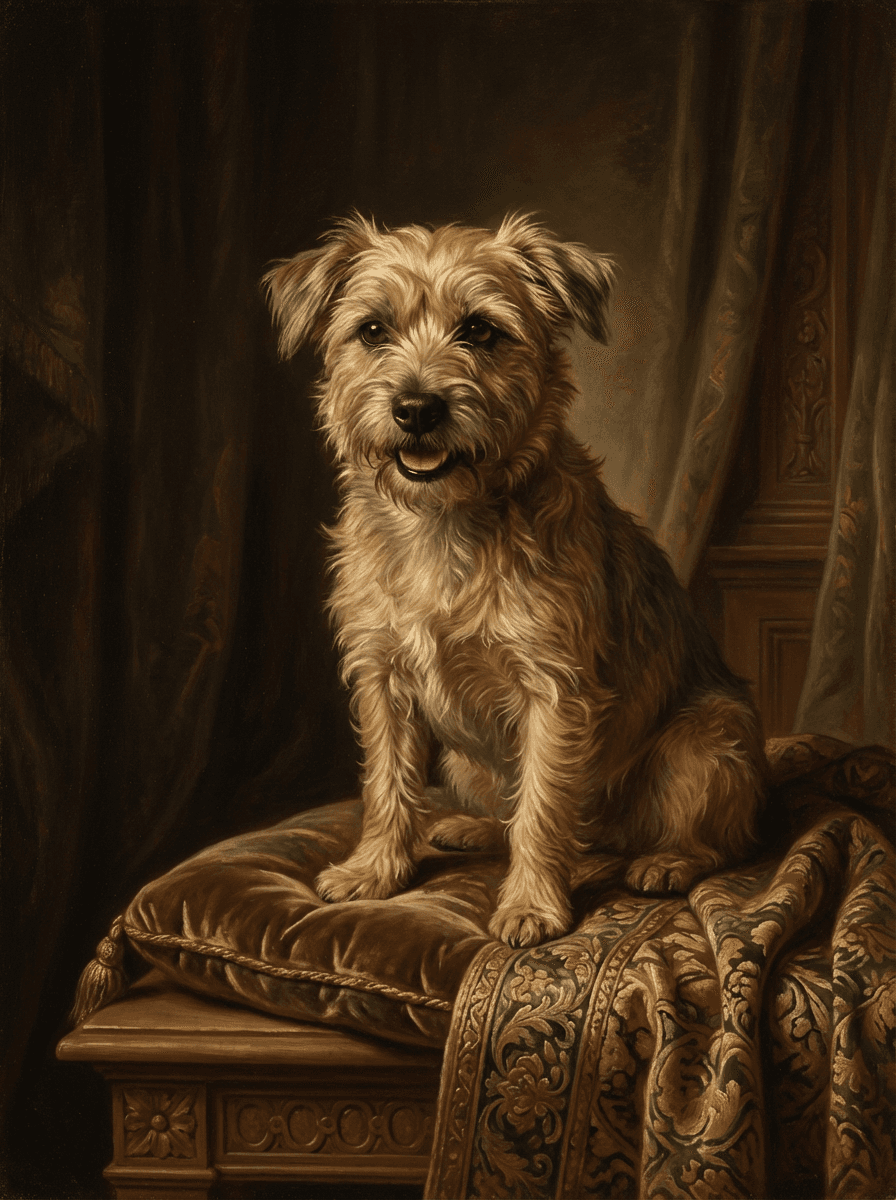 Hunde-Porträt im Renaissance-Stil